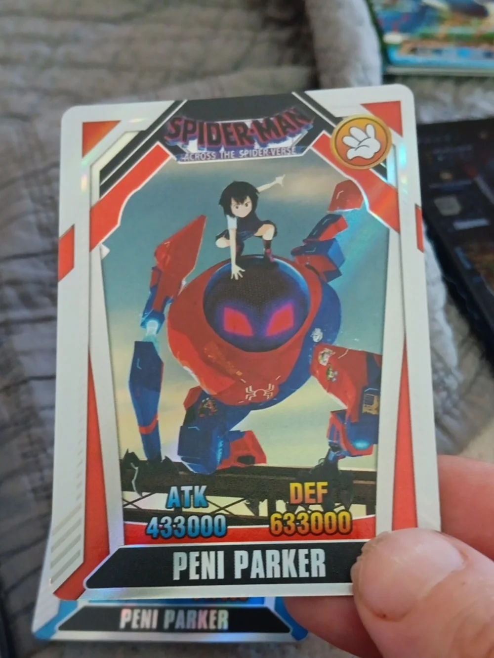 Marvel Peni Parker Trading Card - Red, Blue